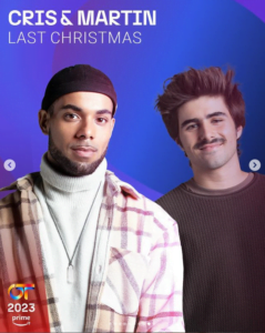 Reparto de temas Gala Navideña en OT 2023 5 crisymartin