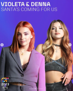 Reparto de temas Gala Navideña en OT 2023 9 violetaydenna