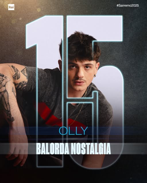 Olly con Balorda Nostalgia es el ganador 2025 del Festival de San Remo 1 olly
